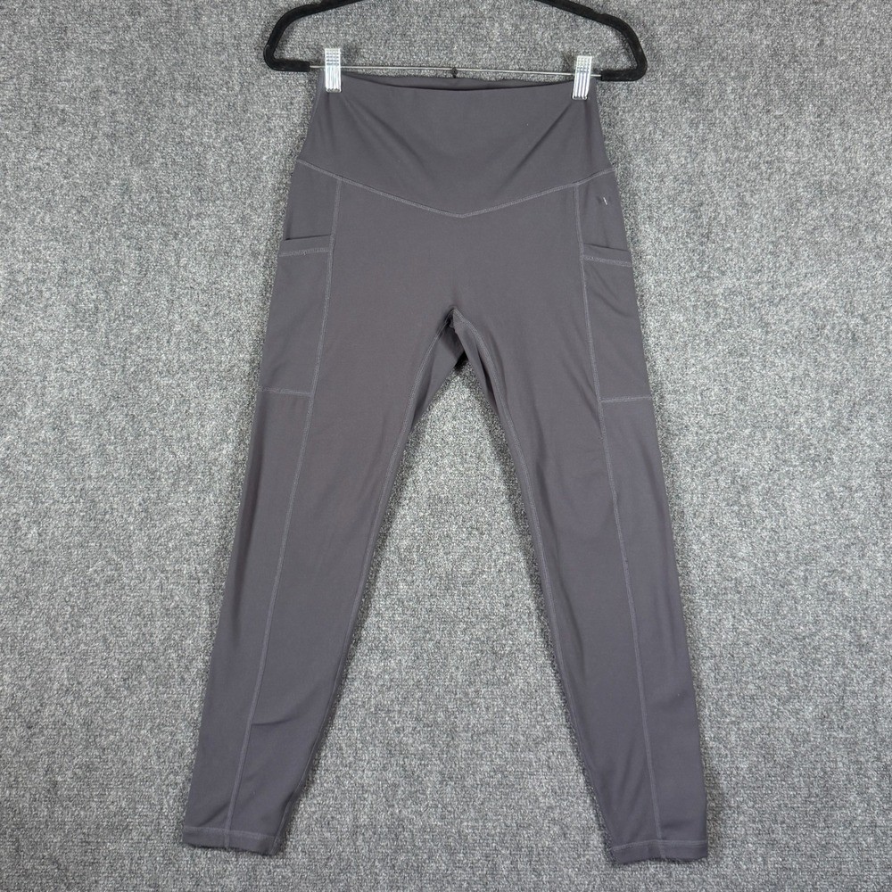 POPFLEX Limitless Leggings 25" Slate Gray Athleisure Yoga Womens Size Large